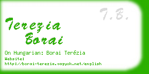 terezia borai business card